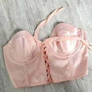 Pink crop top